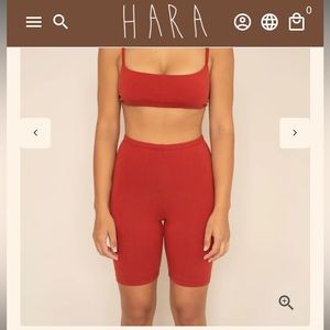Hara the Label Gabi Bike Shorts NWOT
